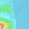 Mappa topografica Mortola, altitudine, rilievo