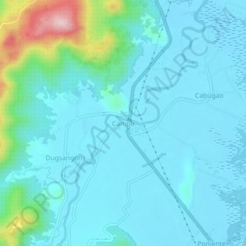 Mappa topografica Campo, altitudine, rilievo