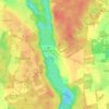 Mappa topografica Drüsen, altitudine, rilievo