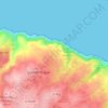 Mappa topografica Hameau Gruchy, altitudine, rilievo