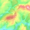 Mappa topografica Espiñoso, altitudine, rilievo