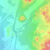 Mappa topografica Las Casas de Chacabuco, altitudine, rilievo
