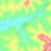 Mappa topografica Brasília Paulista, altitudine, rilievo