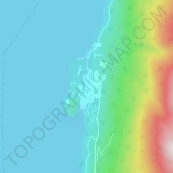 Mappa topografica Riondel, altitudine, rilievo