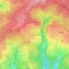 Mappa topografica Chabrehez, altitudine, rilievo