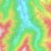 Mappa topografica Tramesaygues, altitudine, rilievo