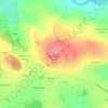 Mappa topografica Butte Saint-Michel, altitudine, rilievo