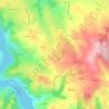 Mappa topografica La Planche, altitudine, rilievo