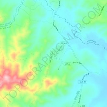 Mappa topografica Sauzal, altitudine, rilievo
