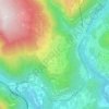 Mappa topografica Spinga, altitudine, rilievo