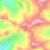 Mappa topografica Pico de Serrato / Tablato, altitudine, rilievo