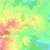 Mappa topografica Millaa Millaa, altitudine, rilievo