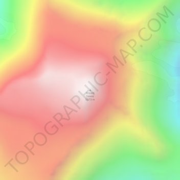 Mappa topografica Mount Steele, altitudine, rilievo