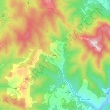 Mappa topografica Hierro, altitudine, rilievo