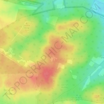 Mappa topografica Imbosch, altitudine, rilievo