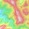 Mappa topografica 东南丘陵, altitudine, rilievo