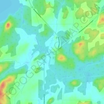 Mappa topografica Rollet, altitudine, rilievo