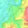 Mappa topografica Petite Hettange, altitudine, rilievo