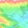 Mappa topografica Abiada, altitudine, rilievo