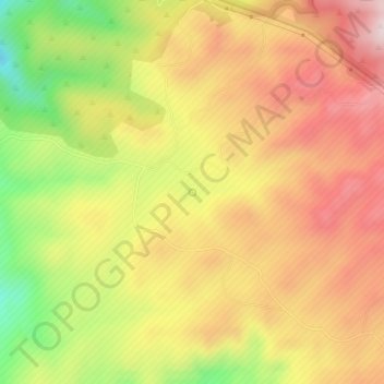 Mappa topografica Case Spring, altitudine, rilievo