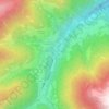 Mappa topografica Stilfserbrücke - Ponte Stelvio, altitudine, rilievo