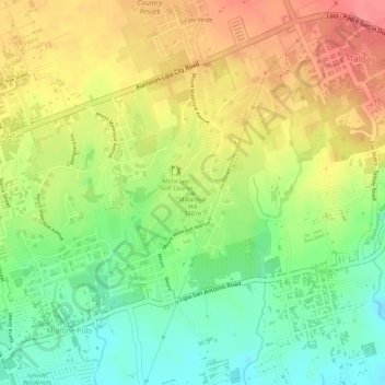 Mappa topografica Malarayat Hill, altitudine, rilievo