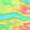 Mappa topografica Conches, altitudine, rilievo