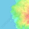 Mappa topografica Mezou Milin Avel, altitudine, rilievo