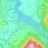 Mappa topografica Les Crêts, altitudine, rilievo
