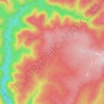 Mappa topografica Geebung Ground, altitudine, rilievo
