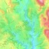 Mappa topografica Chastangeaux, altitudine, rilievo