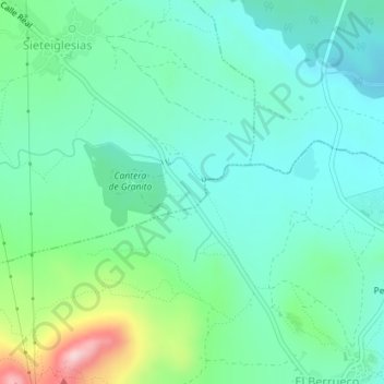 Mappa topografica Fresnedillas, altitudine, rilievo