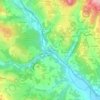 Mappa topografica Les Ponts Tarrets, altitudine, rilievo