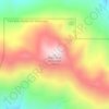 Mappa topografica Black Rock Mountain, altitudine, rilievo