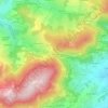 Mappa topografica Col de Pavezin, altitudine, rilievo
