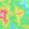 Mappa topografica Col d'Ibardin, altitudine, rilievo