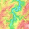 Mappa topografica Dahlhausen, altitudine, rilievo