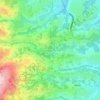 Mappa topografica Bamessingue, altitudine, rilievo