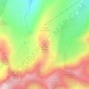Mappa topografica Pic de la Mina, altitudine, rilievo