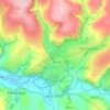 Mappa topografica Aber-banc, altitudine, rilievo