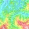 Mappa topografica Badia, altitudine, rilievo