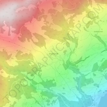 Mappa topografica Stockenmatt, altitudine, rilievo