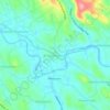 Mappa topografica Bharananganam, altitudine, rilievo
