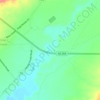 Mappa topografica Hopi Tribe Picnic Area, altitudine, rilievo
