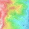 Mappa topografica Cardete, altitudine, rilievo