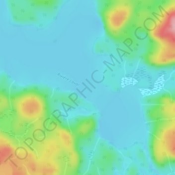 Mappa topografica Lac Laval, altitudine, rilievo