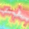 Mappa topografica Monte Musi Cima Ovest, altitudine, rilievo
