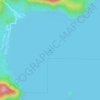 Mappa topografica Laguna Caldera, altitudine, rilievo
