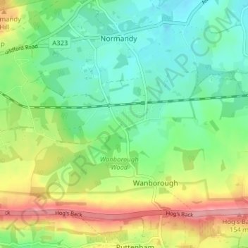 Mappa topografica Christmaspie, altitudine, rilievo