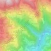 Mappa topografica Cascate della Pollina, altitudine, rilievo